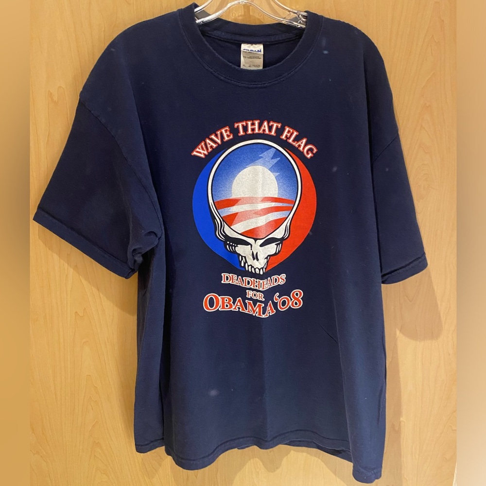 Grateful Dead T-Shirt. Deadheads for Obama 2008. Vintage Grateful Dead shirt